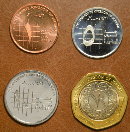 Jordánia 4 érme 2000 (UNC)