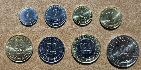Közép Afrikai frank 8 érme 2006 (UNC)