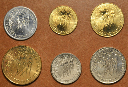 Közép Afrikai frank 6 érme 2003 (UNC)