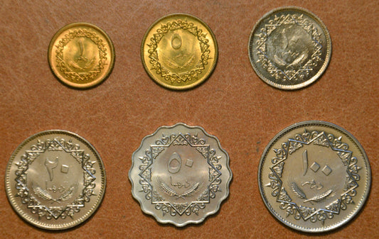 Líbia 6 érme 1979 (UNC)