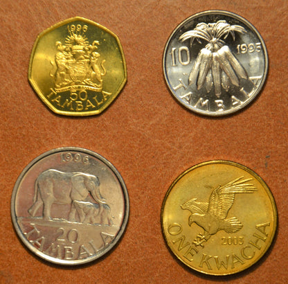 Malawi 4 érme 1995-1996 (UNC)