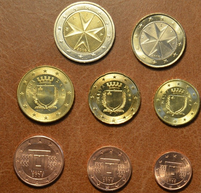 Máltai 8 részes forgalmi sor 2008 (UNC)