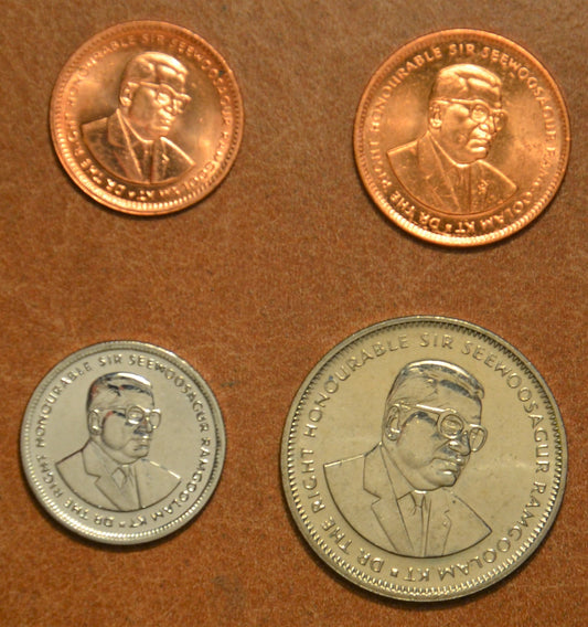 Mauríciusz 4 érme 1987-1994 (UNC)