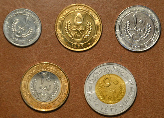 Mauritánia 5 érme 2003-2010 (UNC)