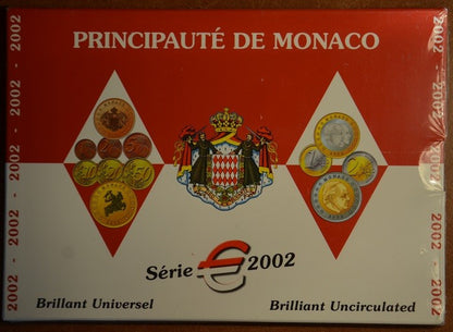 Monaco 2002 - 8 részes forgalmi sor (BU)