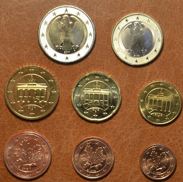 Német 8 részes forgalmi sor 2002 "F" (UNC)