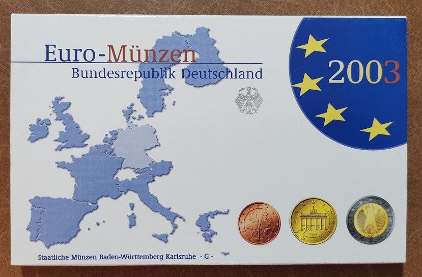 Németország 2003 "G" - 8 részes forgalmi sor (Proof)