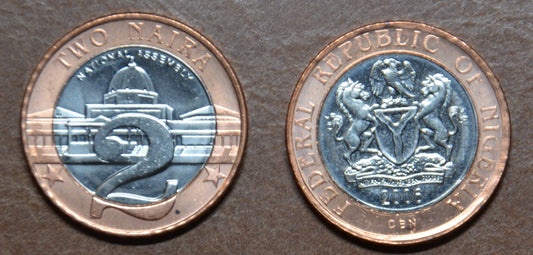 Nigéria 2 Naira 2006 (UNC)