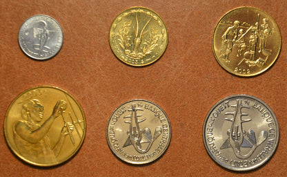 Nyugat Afrikai CFA frank 6 érme 1995-2003 (UNC)