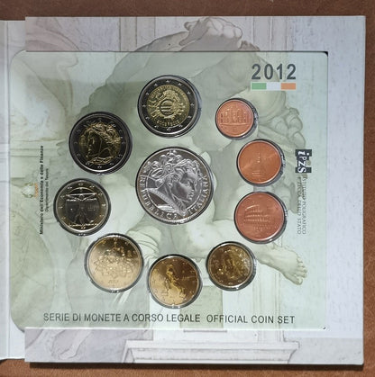 Olaszország 2012-as forgalmi sor 2 és 5 Euro emlékérmével (BU)