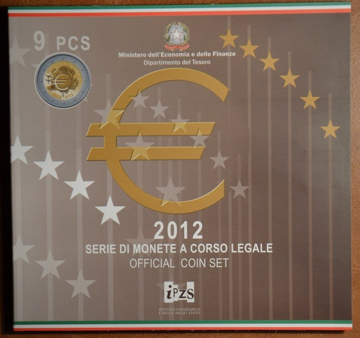 Olaszország 2012-as forgalmi sor 2 Euro emlékérmével (BU)