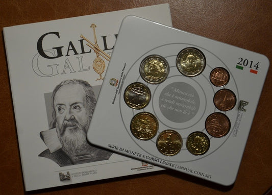 Olaszország 2014-es forgalmi sor 2 Euro érmével  (BU)