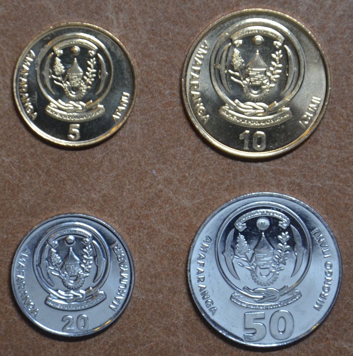 Rwanda 4 érme 2009-2011 (UNC)