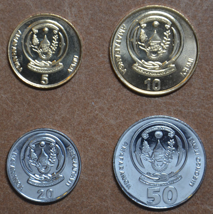 Rwanda 4 érme 2009-2011 (UNC)