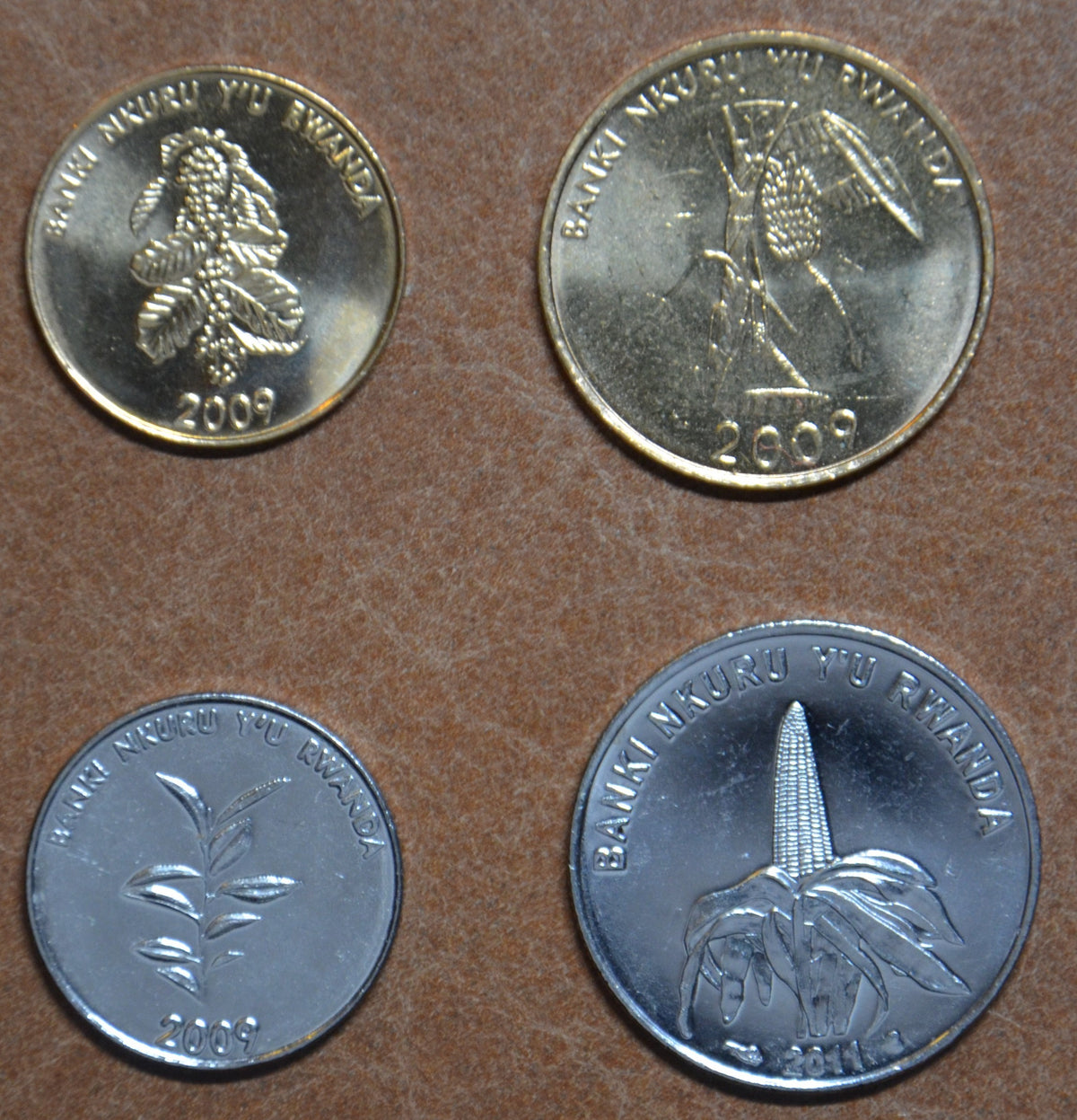 Rwanda 4 érme 2009-2011 (UNC)