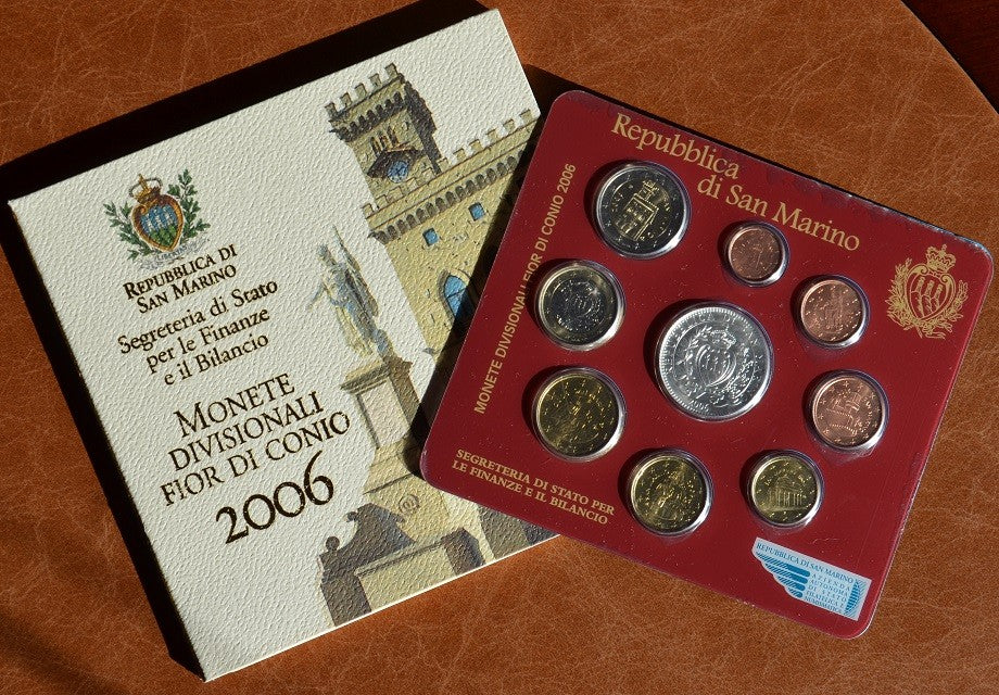 San Marino 2006 hivatalos 9 részes forgalmi sor (BU)