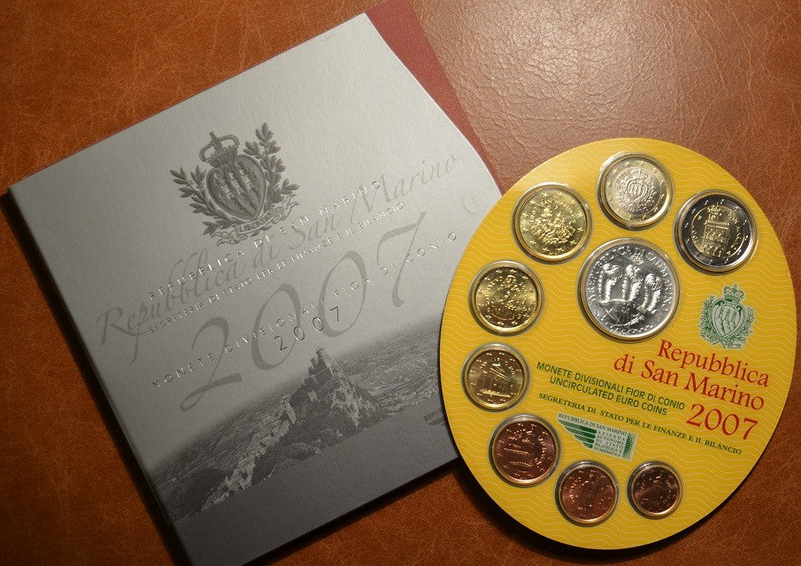 San Marino 2007 hivatalos 9 részes forgalmi sor (BU)