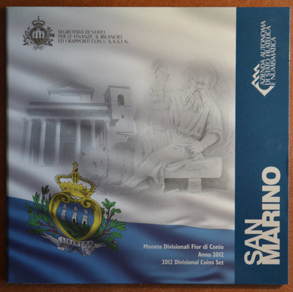 San Marino 2012 hivatalos 8 részes forgalmi sor (BU)