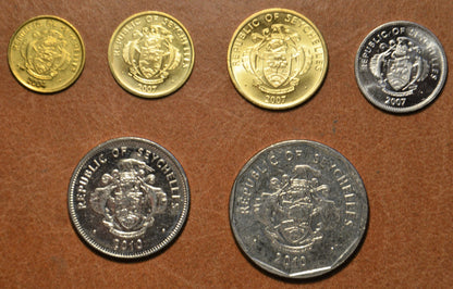 Seychelle-szigetek 6 érme 2004-2010 (UNC)