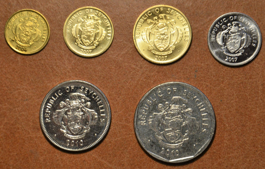 Seychelle-szigetek 6 érme 2004-2010 (UNC)