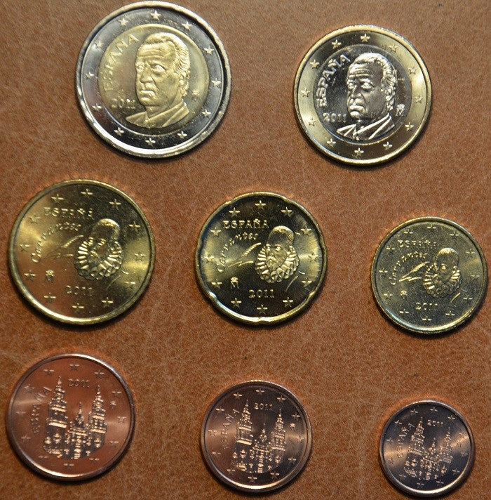 Spanyol 8 részes forgalmi sor 2011 (UNC)