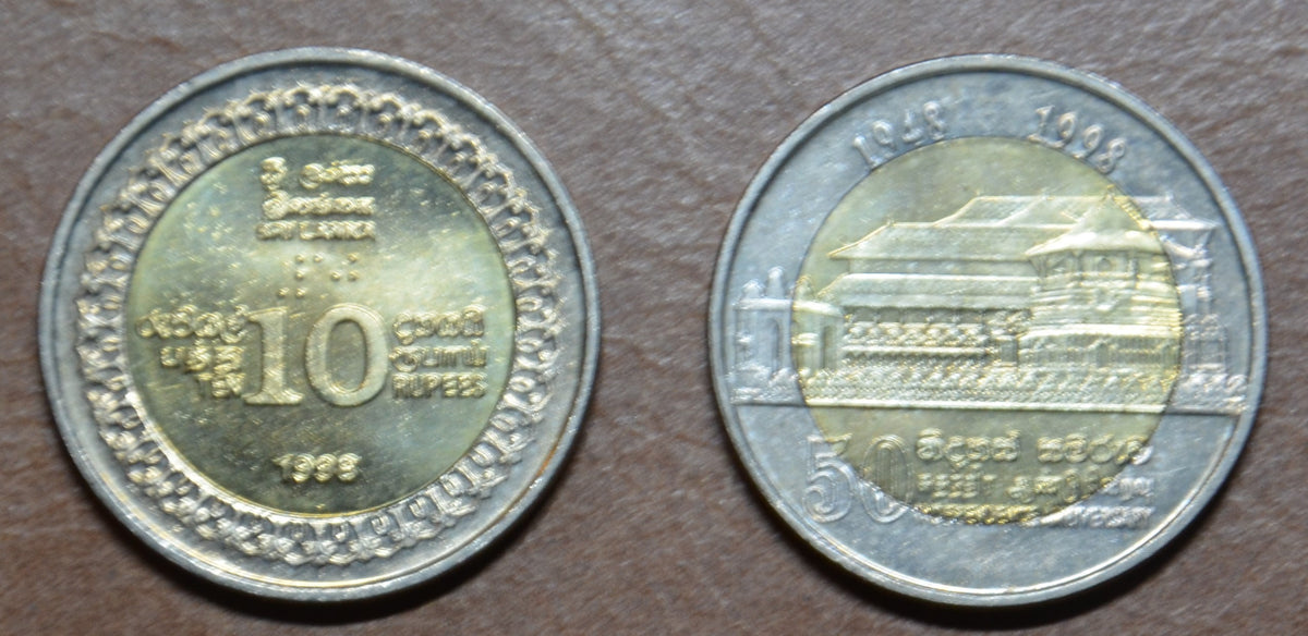 Srí Lanka 10 rúpia 1998 (UNC)