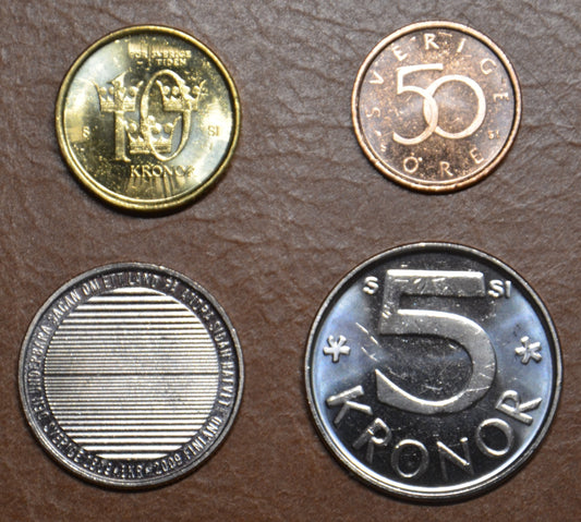 Svédország 4 érme 1992-2009 (UNC)