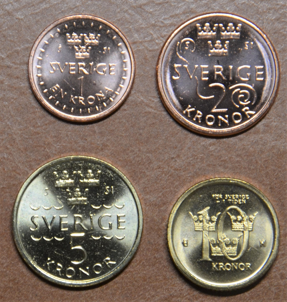 Svédország 4 érme 2001-2016 (UNC)