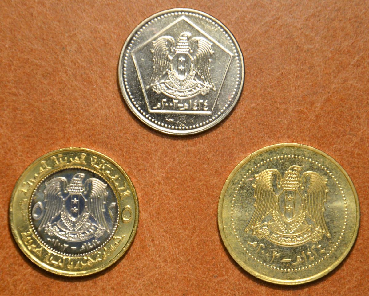 Szíria 3 érme 2003 (UNC)
