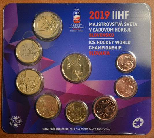 Szlovák 8 részes forgalmi sor 2019 - Jégkorong VB 2019 Szlovákia (BU)