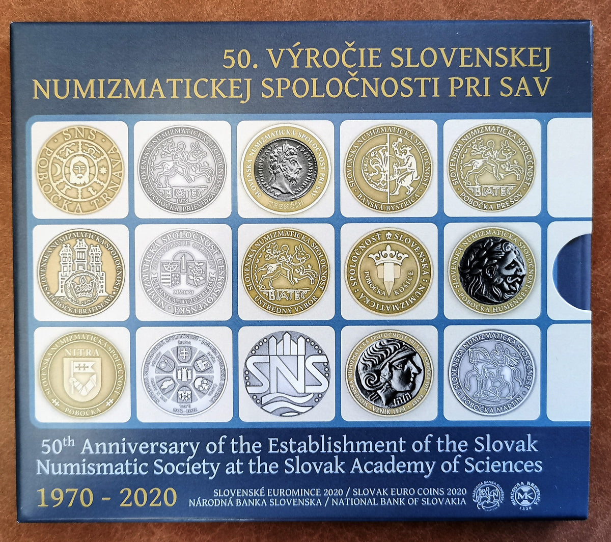 Szlovákia 2020 forgalmi sor - A szlovák numizmatika 50 éve (BU)
