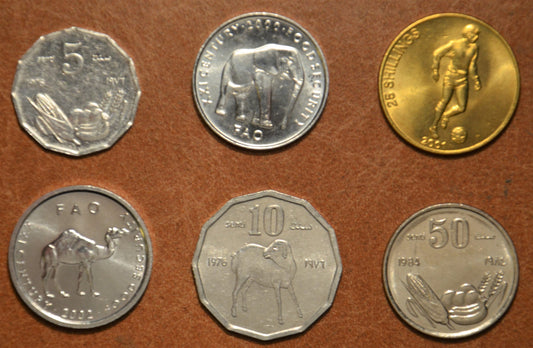 Szomália 6 mincí 1976-2001 (UNC)