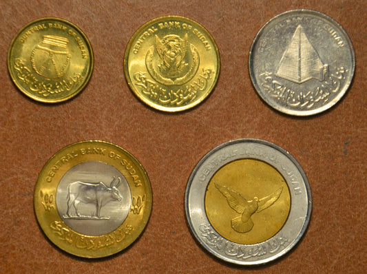 Szudán 5 érme 2006 (UNC)