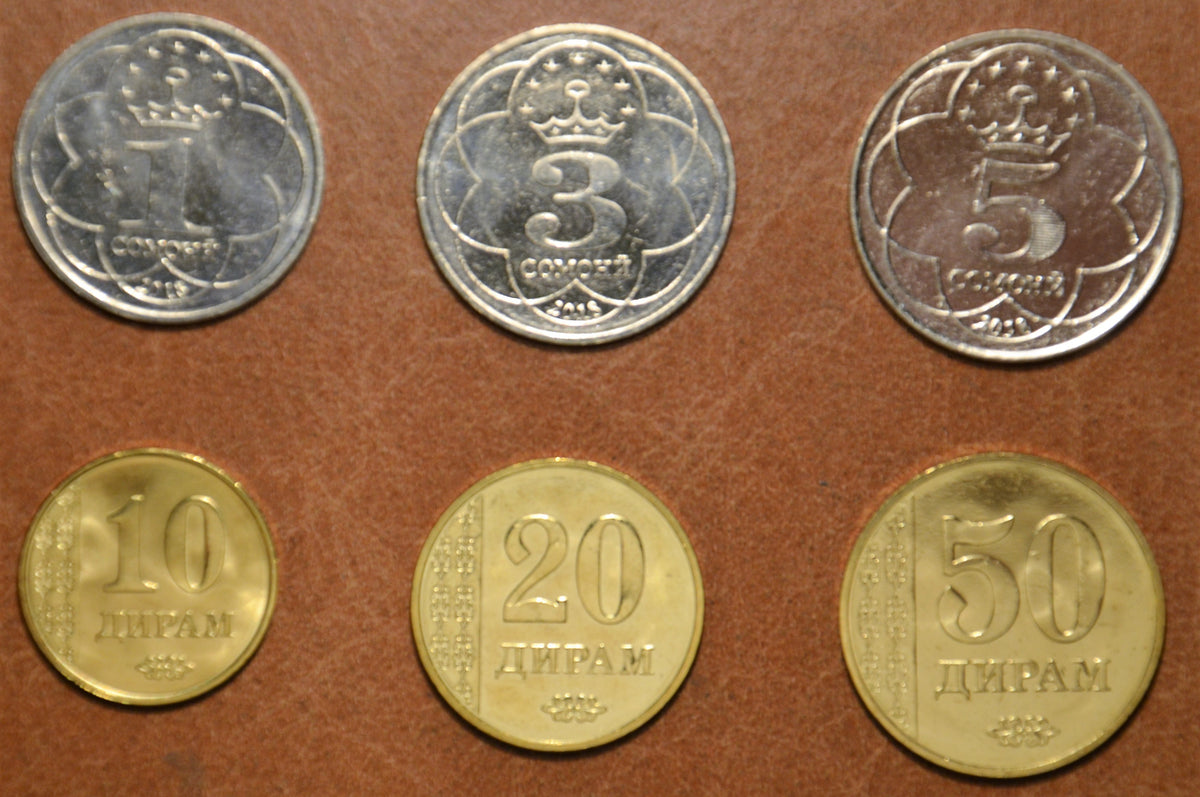 Tádzsikisztán 6 érme 2018 (UNC)