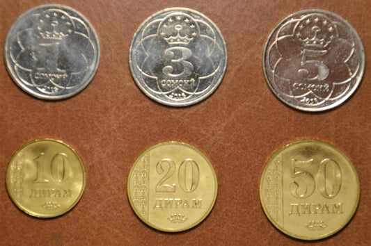 Tádzsikisztán 6 érme 2018 (UNC)