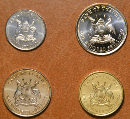 Uganda 4 érme 2003 (UNC)