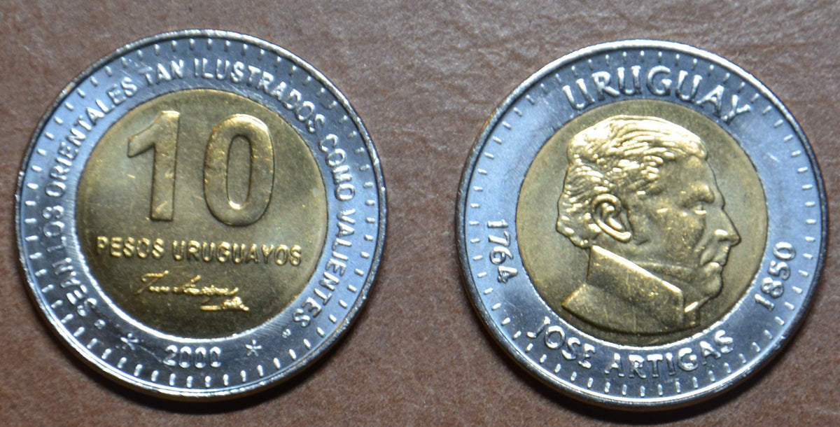 Uruguay 10 Pesos Uruguayos 2000 (UNC)