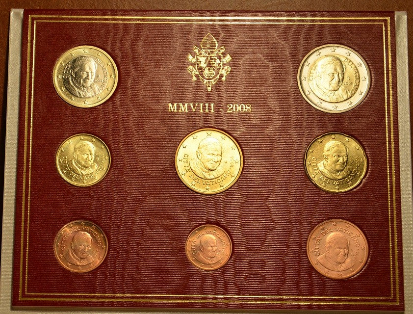 Vatikán 2008 - 8 részes forgalmi sor (BU)