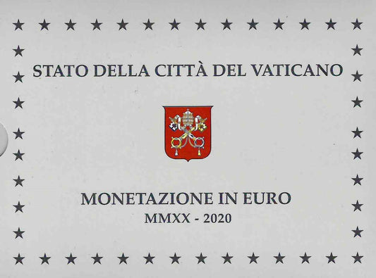 Vatikán 2020 forgalmi sor + 20 Euro Ag (Proof)