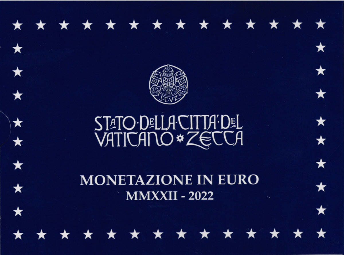 Vatikán 2022 forgalmi sor + 20 Euro Ag (Proof)