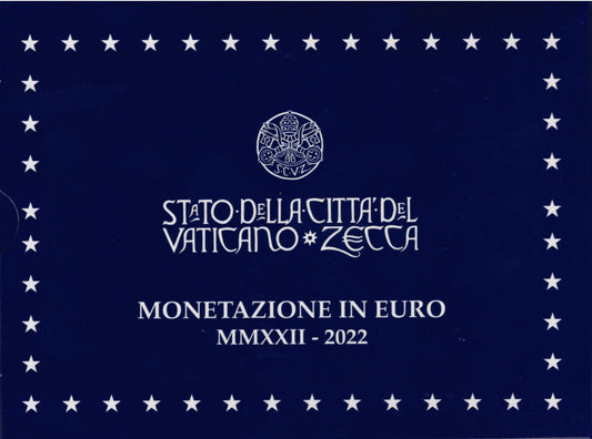 Vatikán 2022 forgalmi sor + 20 Euro Ag (Proof)