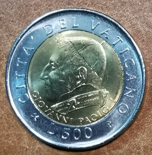 Vatikán 500 Lira 2001 II. János Pál (UNC)