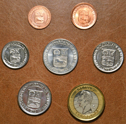 Venezuela 7 érme 2007-2012 (UNC)