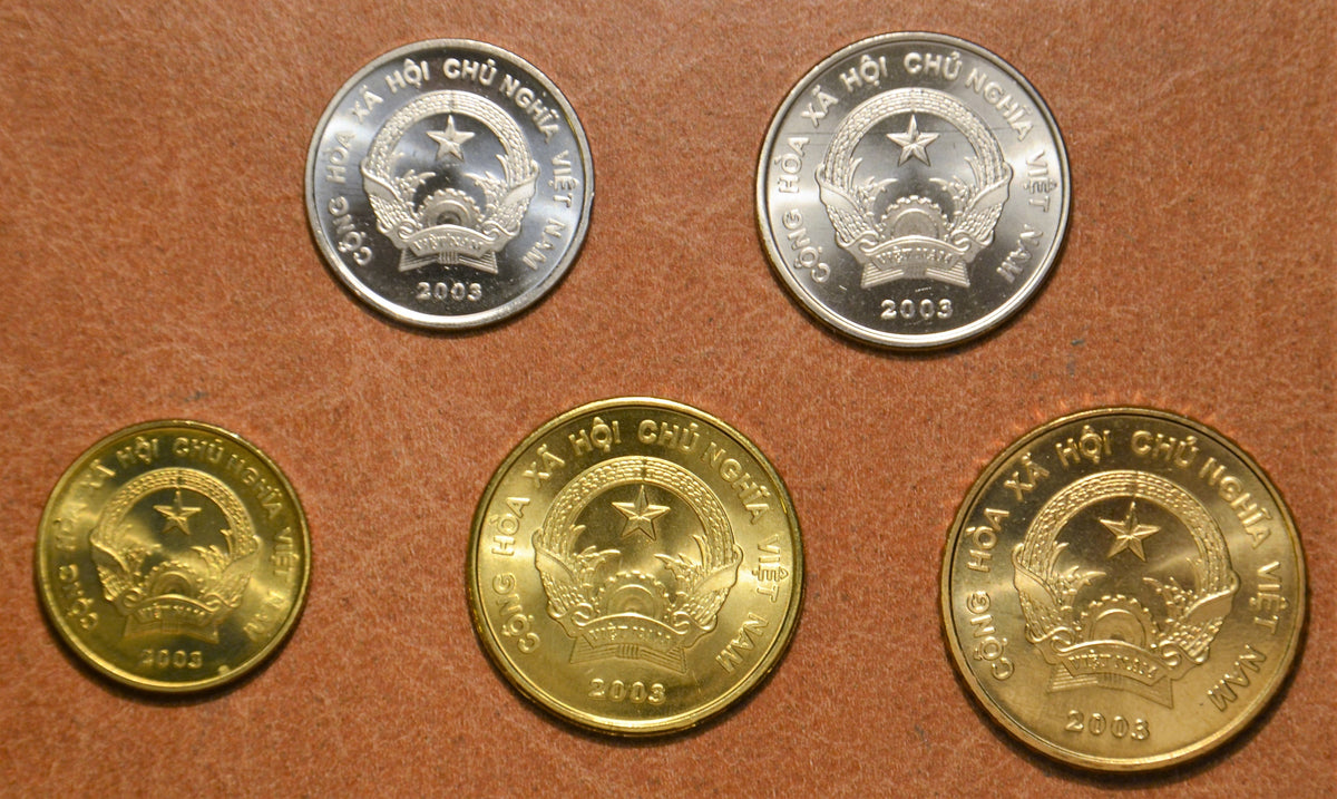 Vietnam 5 érme 2003 (UNC)