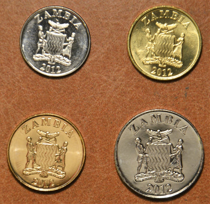Zambia 4 érme 2012 (UNC)