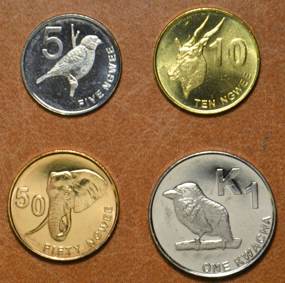 Zambia 4 érme 2012 (UNC)